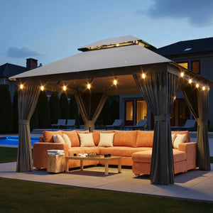 TerraLiving  Double-Vented Roof Gazebo