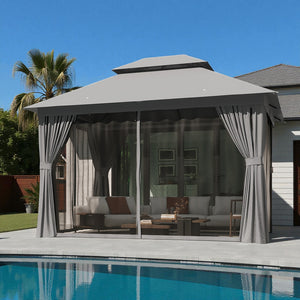 TerraLiving  Double-Vented Roof Gazebo