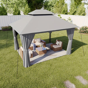 TerraLiving  Double-Vented Roof Gazebo