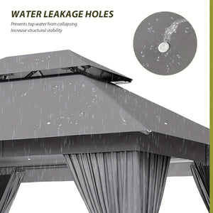 TerraLiving  Double-Vented Roof Gazebo