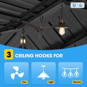 Terraliving Rectangular All-Weather Hardtop Gazebo