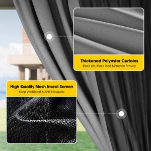 Terraliving Rectangular All-Weather Hardtop Gazebo