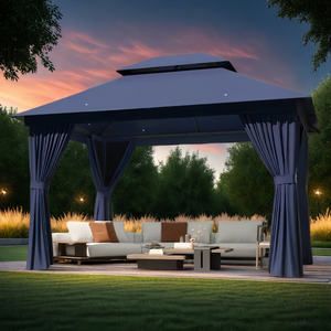 TerraLiving  Double-Vented Roof Gazebo
