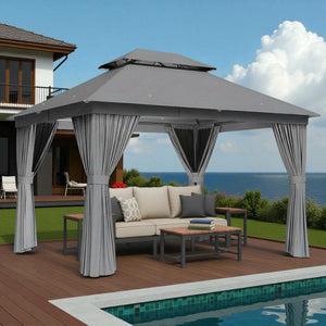 TerraLiving  Double-Vented Roof Gazebo