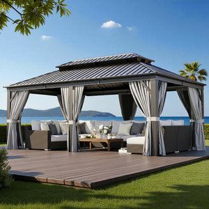 Terraliving Rectangular All-Weather Hardtop Gazebo