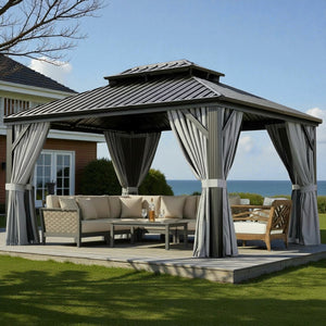 Terraliving Rectangular All-Weather Hardtop Gazebo